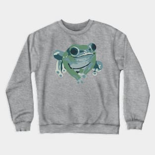 Pop Art Frog Portrait Crewneck Sweatshirt